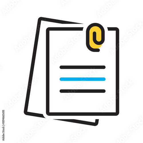 Vector multi color icon for Documents
