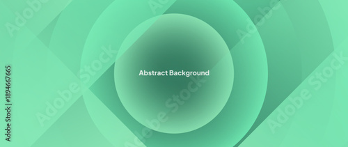 Simple abstract green background with a circle shape right in the middle with a beautiful and fitting color gradation.