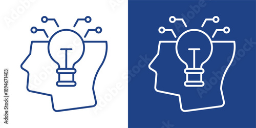 Creative Blue And White Icon Style Collection