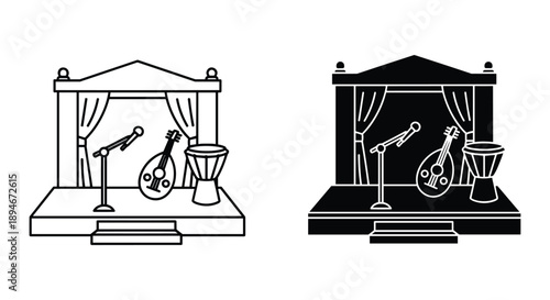 Stage Setup for Live Music Performance