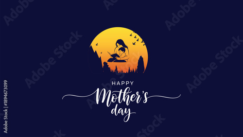 Celebrating the warmth of mother's love on a beautiful day