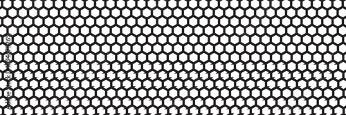 Hexagon white background. Geometric grid. Honeycomb texture. Honey wallpaper. Hex structure. Mosaic wall. Seamless Hexagon Geometric Pattern Background.