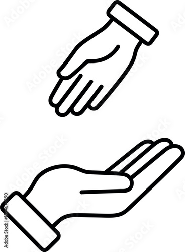 Foto Helping Hands Icon