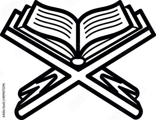 Open Islamic Holy Book Icon