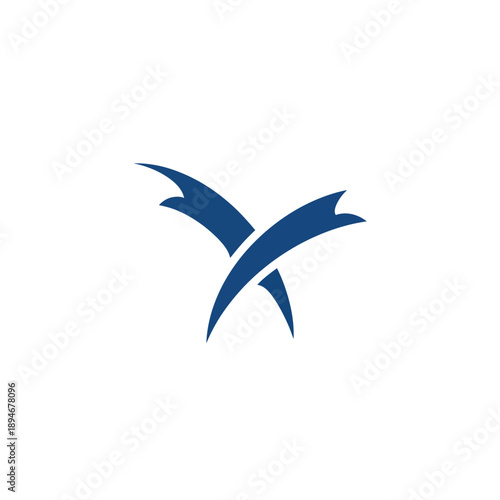 Blue Bird Logo Design Flying Bird.