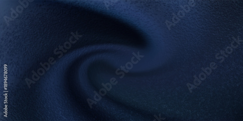 Black dark gray blue abstract elegant background. Drapery. Curtain. Fabric material. Soft folds. Wave stripe line. Gradient. Empty space. Design. Template.