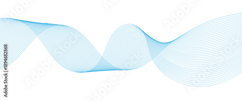 Stylized wavy abstract line art background. Vector illustration of wavy lines are used to website, graphic design and digital art.