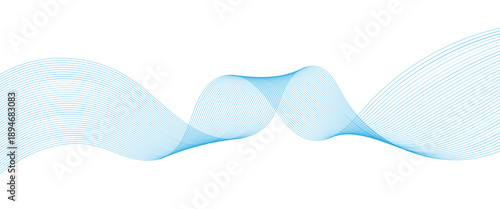 Hand drawn simple abstract line background are used to app interfaces, blog headers, and website backgrounds. Curved line vector illustration isolated on a white background.
