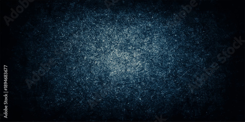 A dark abstract blue grunge background with a textured stone surface and aged vintage paper pattern creates a rough antique backdrop