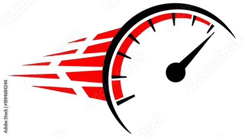 Speedometer Performance Icon Representing Rapid Success Business Growth