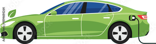 Eco friendly electric car charging with green energy