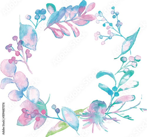 水彩。水彩タッチの春カラー植物イラスト。ベクターのメルヘンカラー植物イラスト。
Watercolor. Spring color plant illustration with a watercolor touch. Fairy tale color plant illustration in vector.