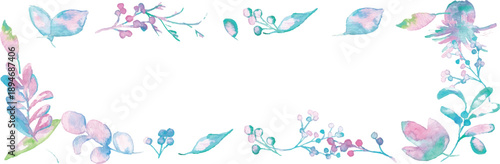 水彩。水彩タッチの春カラー植物イラスト。ベクターのメルヘンカラー植物イラスト。
Watercolor. Spring color plant illustration with a watercolor touch. Fairy tale color plant illustration in vector.