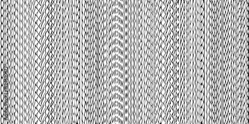 Close up of a woven fabric texture with repeating vertical lines