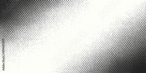 Abstract metal grid background featuring a digital halftone pattern with blue light effects and circular vector elements on a dark tech texture