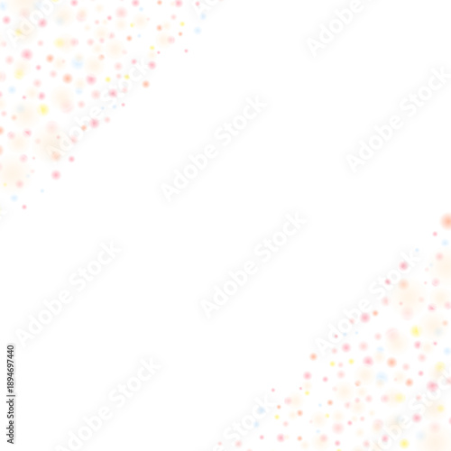 余白が広い多色ドットの背景