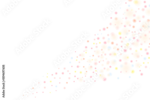 淡色のピンクとオレンジの点が斜めに並ぶ抽象背景
