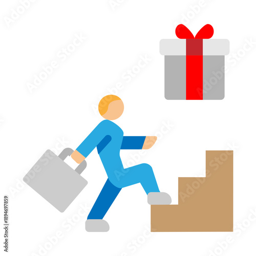 Promotion Gift Vector Flat Icon Design