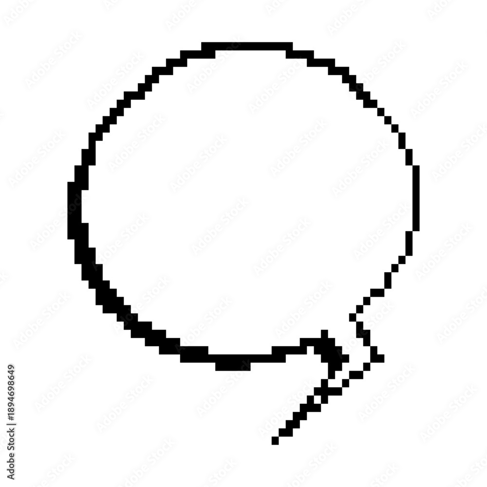 Fototapeta premium Pixel Text Box