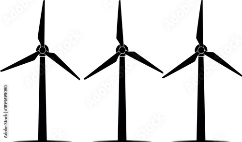 Here’s a high-conversion, Adobe Stock–optimized SEO title and keyword set for this wind turbine silhouette vector illustration ⚡🌬️