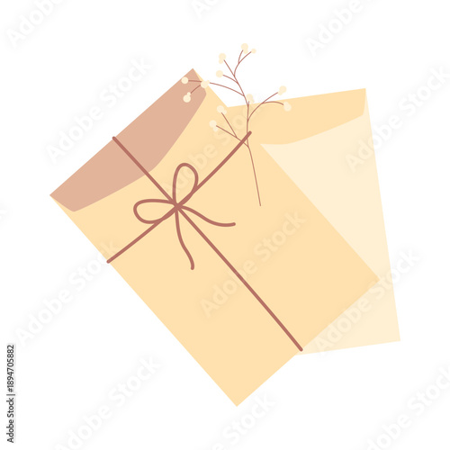 Antique Mail Ephemera Illustration - Vintage Postal Paper