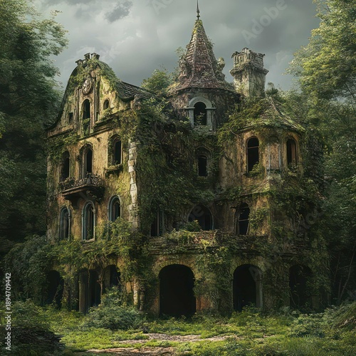 Historic medieval stone architecture of the Catholic Church of St John the Baptist in Prague Czech Republic featuring an ancient religious tower landmark against a city sky