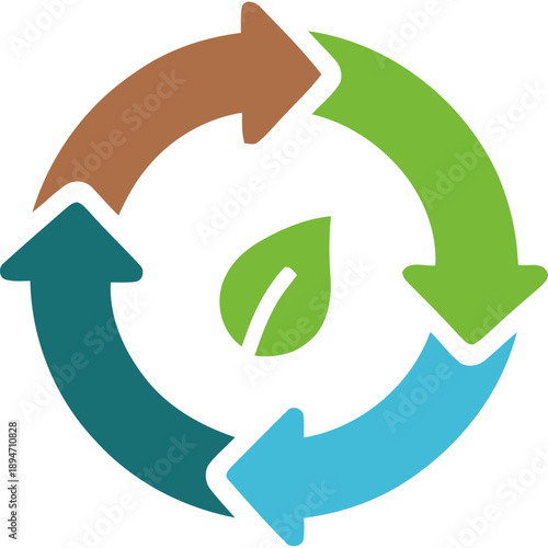 Electronic waste disposal illustration showing a trash bin with circuit board and lightning bolt symbol
