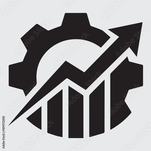 Growth driven by mechanics a visual representation of progress and improvement