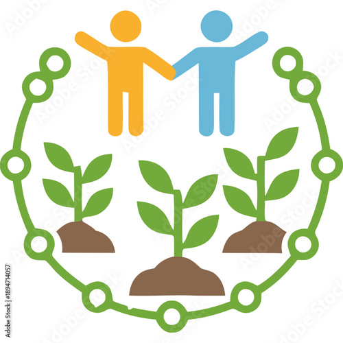 Electronic waste disposal illustration showing a trash bin with circuit board and lightning bolt symbol
