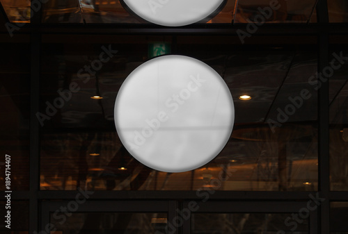 Street sign mock-up ad photo