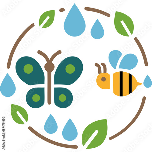 Electronic waste disposal illustration showing a trash bin with circuit board and lightning bolt symbol