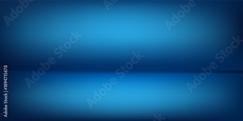 Modern blue background, abstract wall studio room, can be used to present your product art