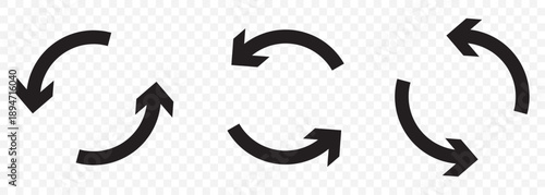 refresh reload sync arrow icon on transparent background. EPS 10.