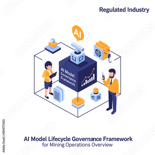 Industrial workers using AI technology for regulated industry validation.