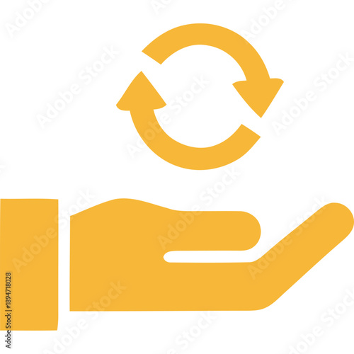 Electronic waste disposal illustration showing a trash bin with circuit board and lightning bolt symbol