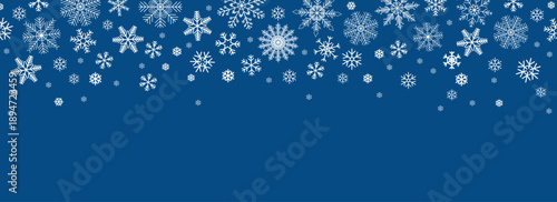 snowflake border snowflakes falling christmas decoration 