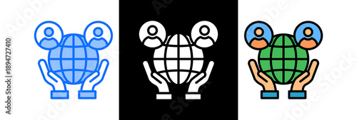 Corporate Responsibility triple icon