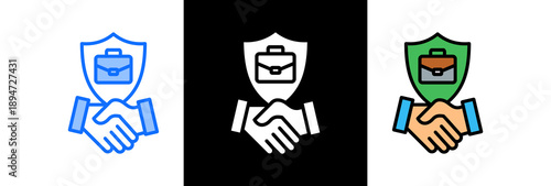 Trust Business triple icon