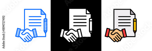 Social Accountability triple icon