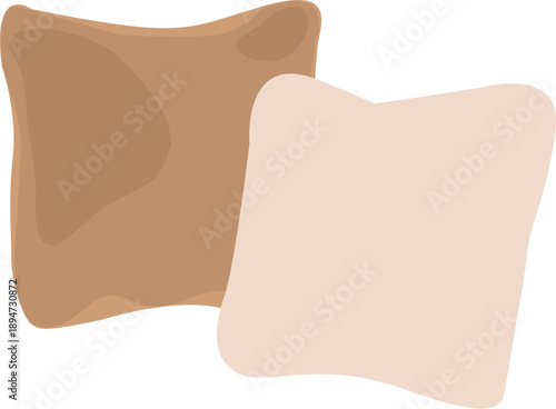 vector illustration of a pillow