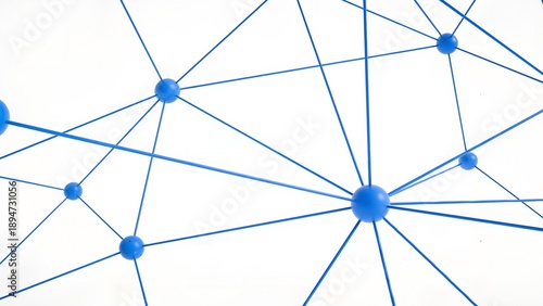 Blue network nodes and connections