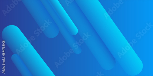 Abstract blue background with diagonal lines. Dynamic shapes composition. Vector illustration