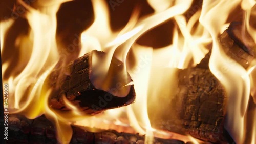 Intensely burning firewood