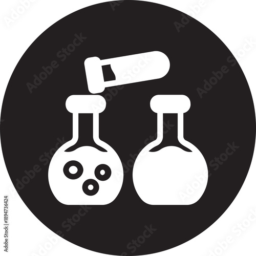 Chemical Reaction glyph icon