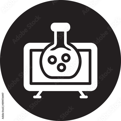 chemistry class glyph icon