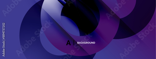Abstract fluid shapes, purple hues, dynamic composition. Modern design element, suitable for backgrounds, presentations.