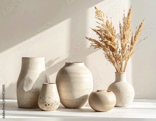 Handcrafted Ceramic Objects with Organic Shapes