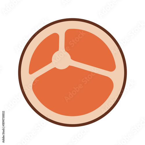 Beef Flat design style raw beef steak or meat cut perfect for butcher shop menus bbq recipes steakhouse branding and protein food graphics 