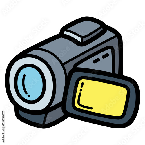video camera illustration