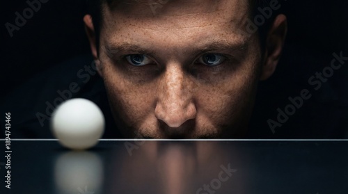 A focused individual contem...